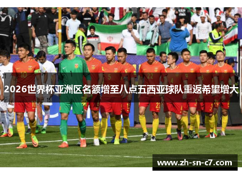 2026世界杯亚洲区名额增至八点五西亚球队重返希望增大 2026世界杯亚洲区名额增至八点五西亚球队重返希望增大
